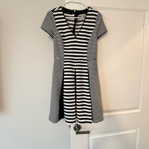 Banana Republic Black and White Striped Dress